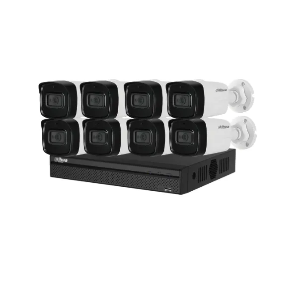 Dahua ชุด 8 กล้อง ภาพสีกลางวัน
