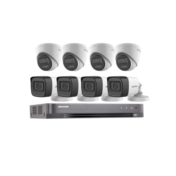 Hikvision Hybrid Light 8 กล้อง